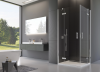 Ronal Sanswiss wejście narożne dwuczęściowe 120x200 cm, szkło Durlux 200, profile chrom PUE2PD1201022